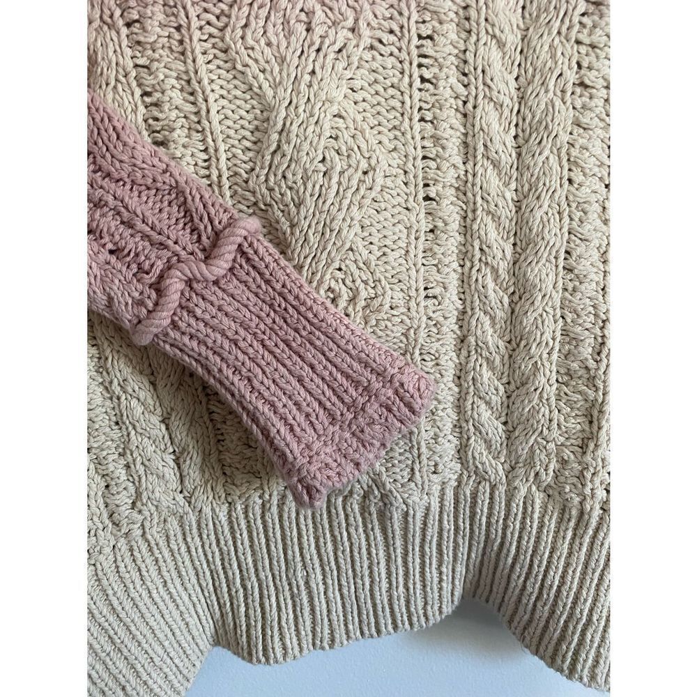 Anthropologie- Anthropologie Marci Dip Dye Cable Knit Ombre Sweater - Picture 7 of 12